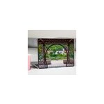 Sticker ordinateur portable trompe l' il porte du jardin Sticker ordinateur portable trompe l' il porte du jardin