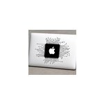 Sticker ordinateur site web technologique du macbook