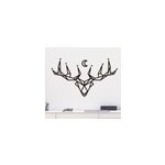 Sticker origami cerf et lune