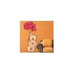 Sticker ours en peluche suspendu ballons c urs