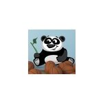 Sticker panda bambou