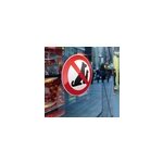 Sticker panneau interdit animaux