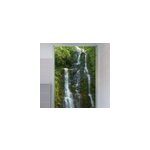 Sticker paroi de douche cascade de roche naturelle