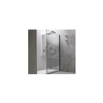 Sticker paroi douche fleurs art nouveau