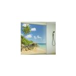 Sticker paroi de douche �le aux palmiers
