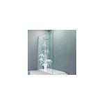 Sticker paroi de douche salle de bain bambou monocolore