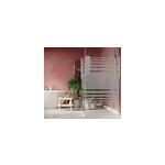 Sticker paroi de douche salle de bain lignes horizontales