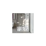 Sticker paroi de douche salle de bain poissons et algues