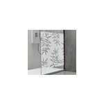 Sticker paroi de douche salle de bain silhouette bambou