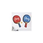 Sticker ping pong raquettes
