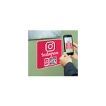Sticker plaque instagram avec qr code