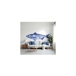 Stickers poissons sardine bleue avec texture de tuile