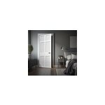 Sticker porte bois blanc avec moulures Sticker porte bois blanc avec moulures
