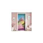 Sticker porte ch�teau de princesse pour chambre enfant