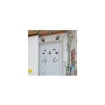 Sticker de porte lapin amusant