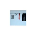 Sticker porte manteau corde linge Sticker porte manteau corde linge