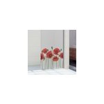 Sticker salle de bain avec dcalque de fentre coquelicots