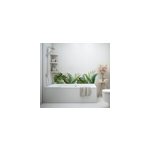 Sticker salle de bain feuilles tropicales