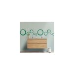 Sticker salle de bain - frise autocollante bulles