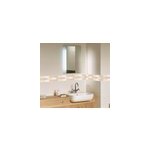 Sticker salle de bain - frise autocollante gomtrique beige