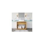 Sticker salle de bain frise vagues