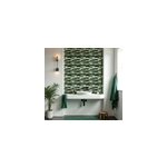 Sticker salle de bain vert long