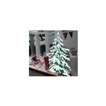 Sticker no�l vitrine sapin enneig�