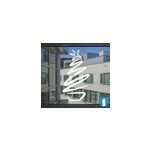 Sticker no�l vitrine pochoir sapin