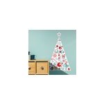 Sticker sapin de no�l triangulaire color�