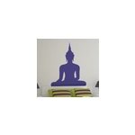 Sticker mural silhouette bouddha