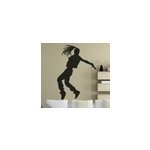 Sticker silhouette danseuse hip - hop
