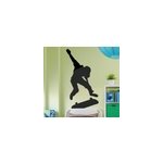 Sticker silhouette d'un skateur