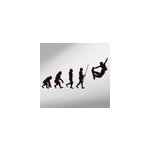 Sticker snowboard Évolution humaine snowboard Sticker snowboard Évolution humaine snowboard