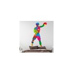 Sticker de sport extrême couleurs splash boxer Sticker de sport extrême couleurs splash boxer