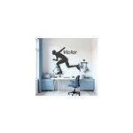 Sticker autres sports patineur sur glace avec nom