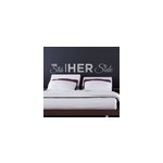 Sticker t�te de lit his and her side