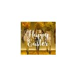 Sticker texte happy easter