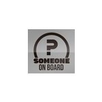 Sticker texte personnalis� someone on board
