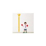 Sticker toise animaux enfant mtre girafe