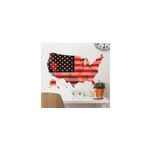 Sticker vintage carte usa