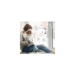 Sticker vitre de dessin d'ours polaire