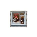 Sticker vitrine m�re avec coquelicot rouge