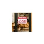 Sticker vitrine no pet allowed sign