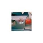 Sticker voiture chauve � bord