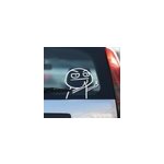 Sticker voiture conception amusante pour montrer les doigts