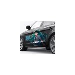 Sticker voiture fille manga texte japonais