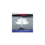 Sticker voiture fleur de lotus yoga