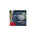 Sticker voiture s'il te pla�t, ne me frappe pas les fesses