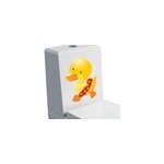 Sticker wc canard en plastique jaune