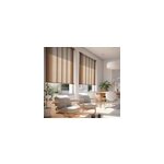 Store beige motif panneau japonnais